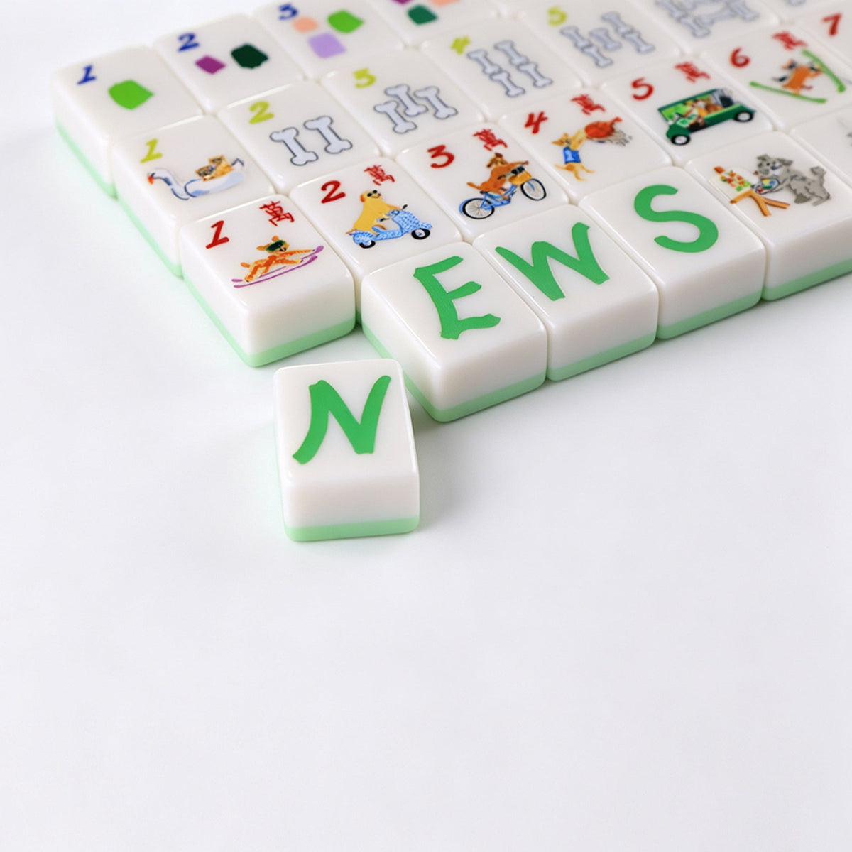 Doggie Dog Mahjong Tiles