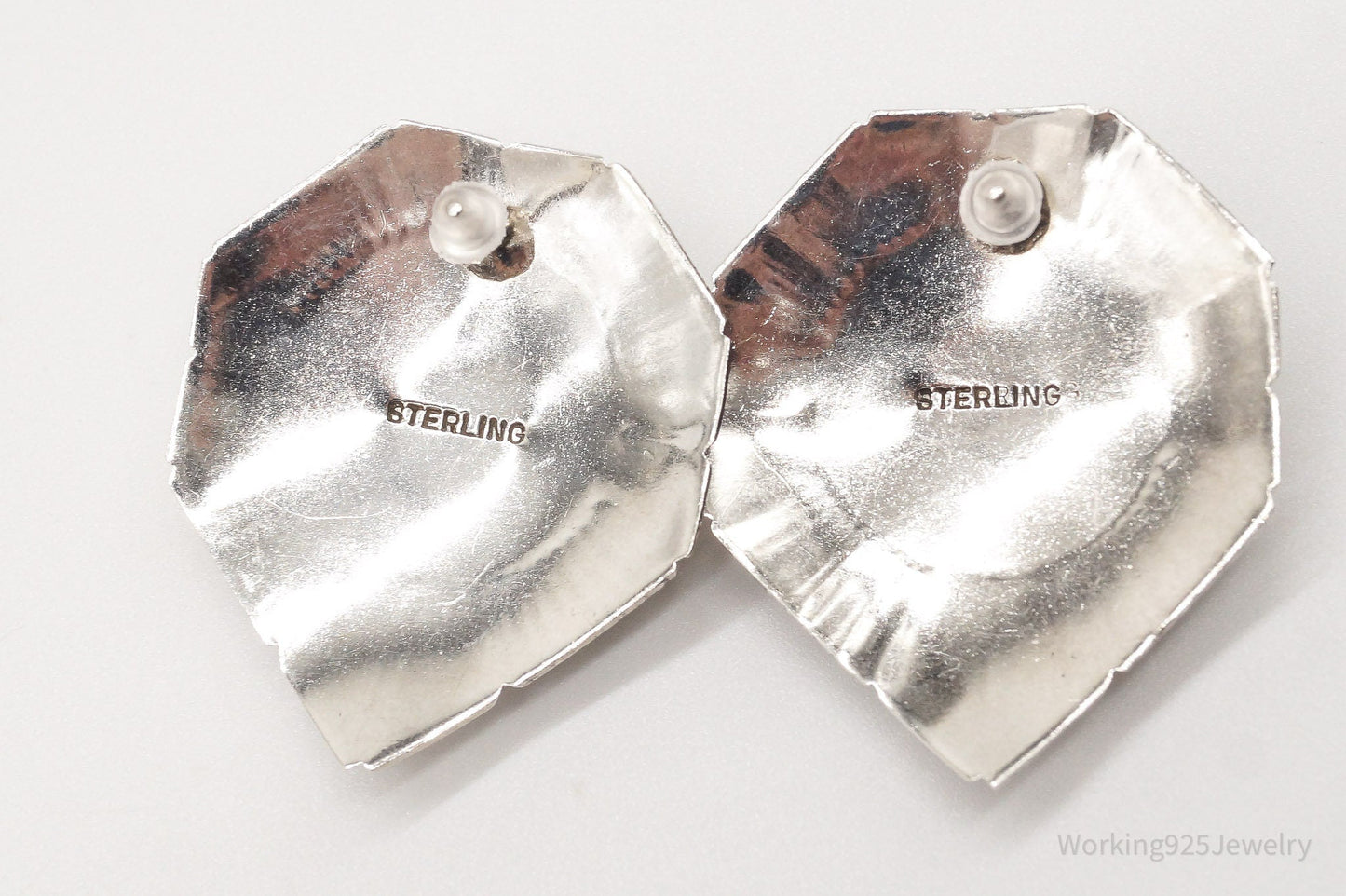 Vintage Native American Sterling Silver Earrings – Estate Jewelry