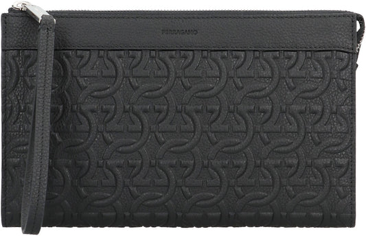 Ferragamo Travel Document Holder with Gancini Hook - 25 CM