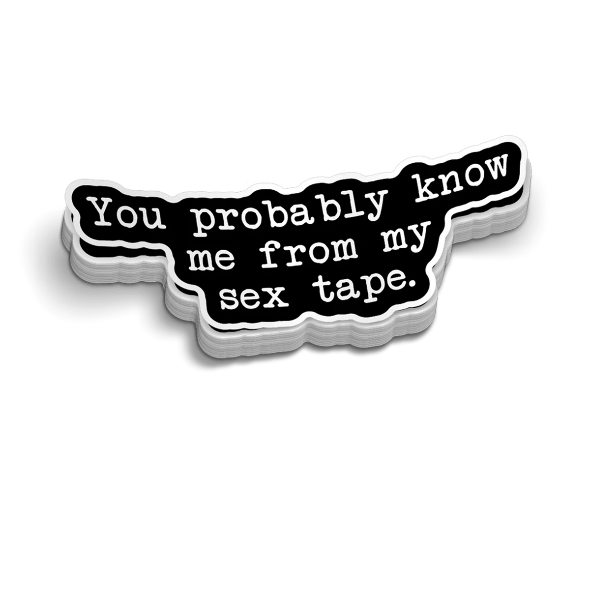 Sex Tape - Hard Hat Decal