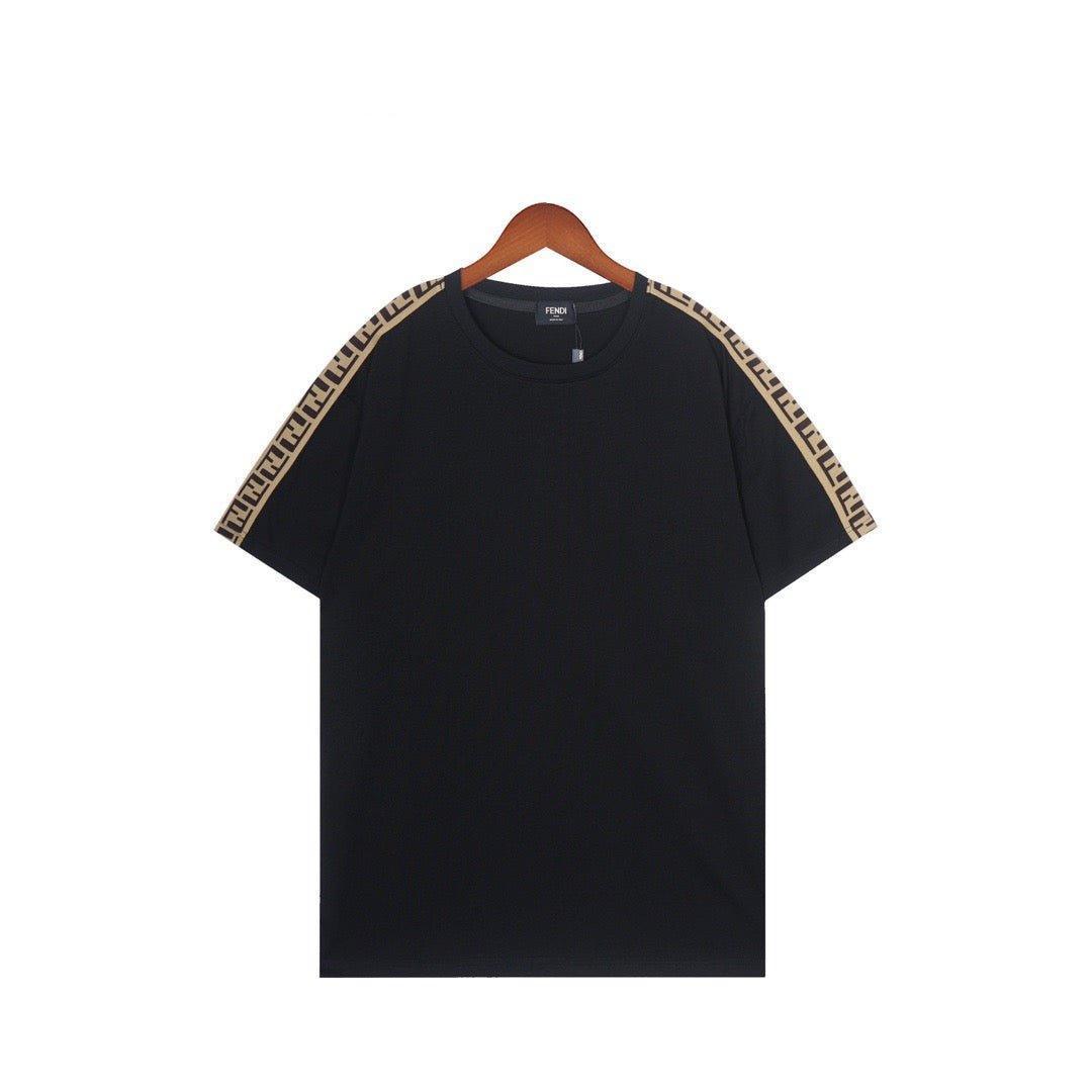 Fendi T-Shirt without Collar 'Black & Brown'