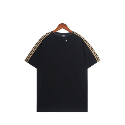 Fendi T-Shirt without Collar 'Black & Brown'