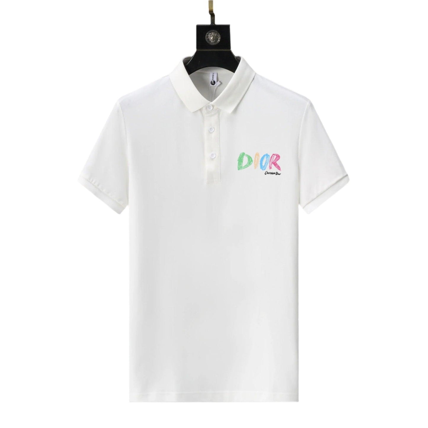 Dior White T-Shirt With Collar