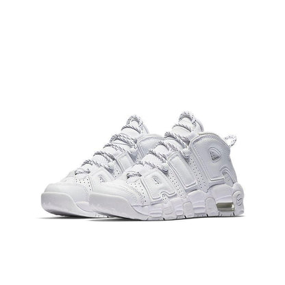 Nike Air More Uptempo 'Triple White' Sneakers – Iconic Streetwear Comfort