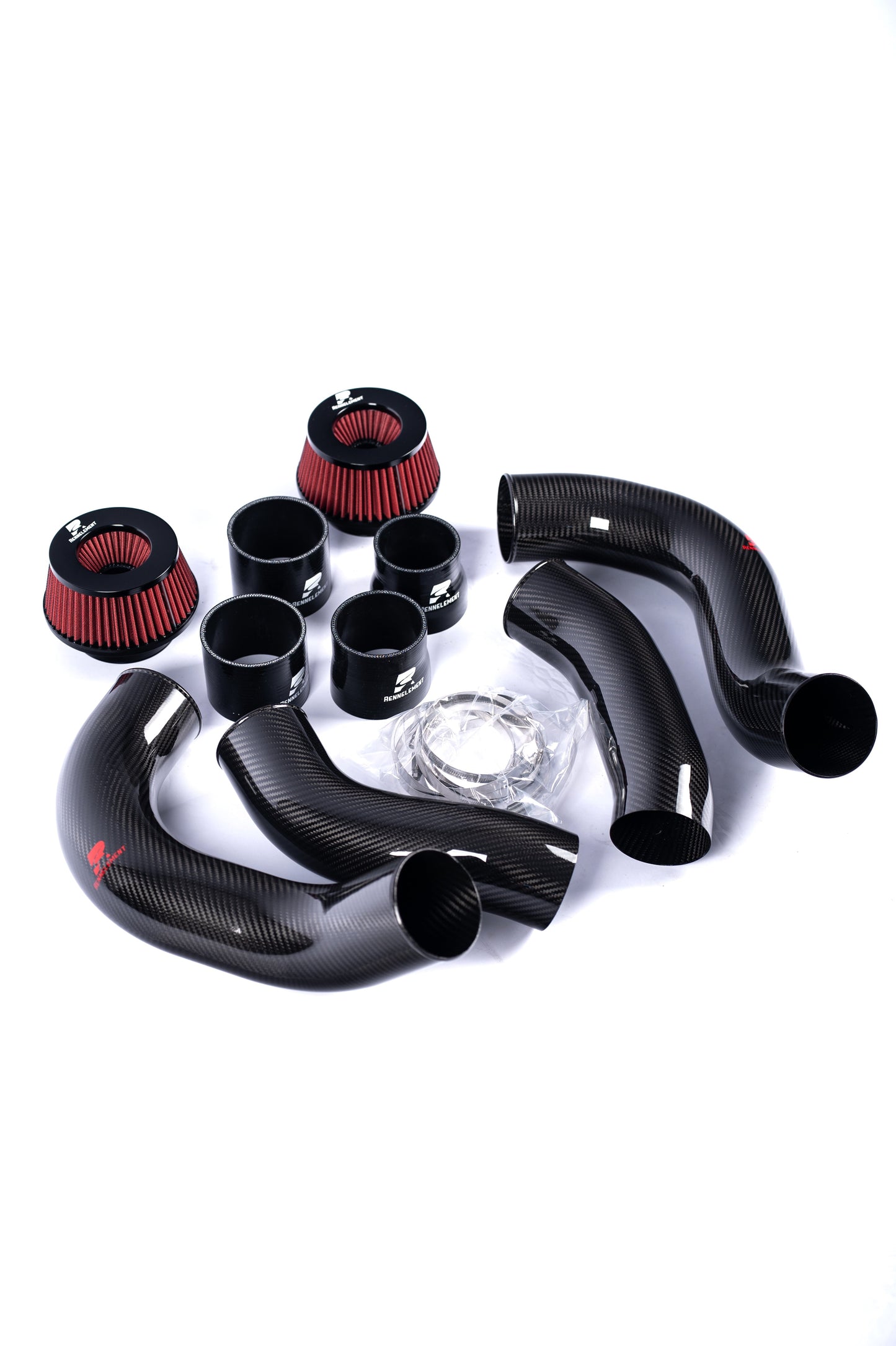 RENNELEMENT G90/G99 M5 3.5” Dry Carbon Fiber Front Mount Intake System