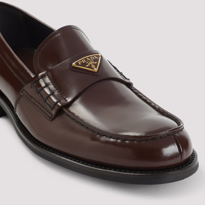 PRADA Brushed Leather Loafers for Men