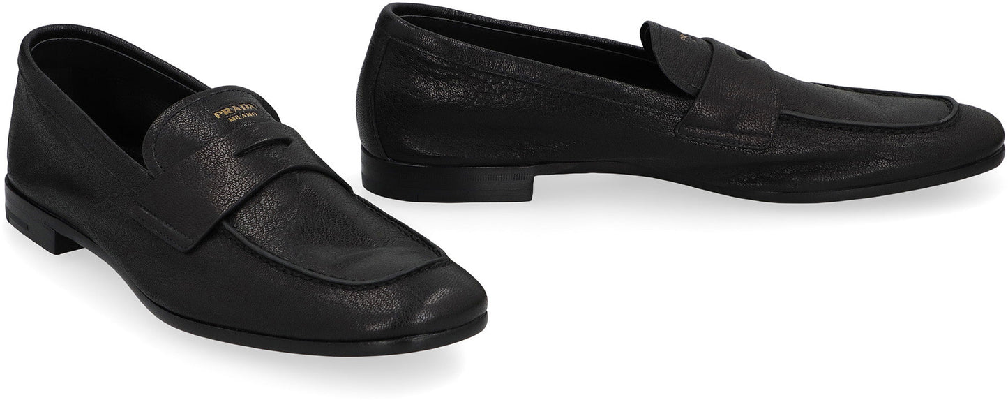 PRADA Men's Classic Leather Moccasins