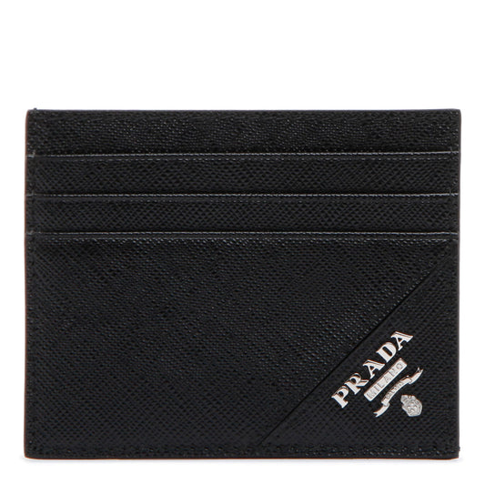 PRADA Saffiano Leather Mini Card Holder