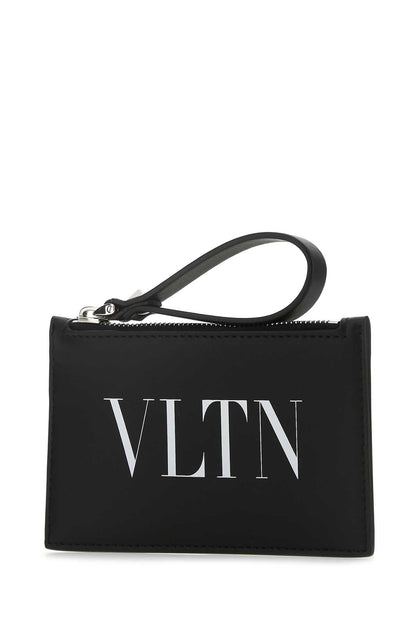 VALENTINO GARAVANI Men's Mini Leather Card Holder