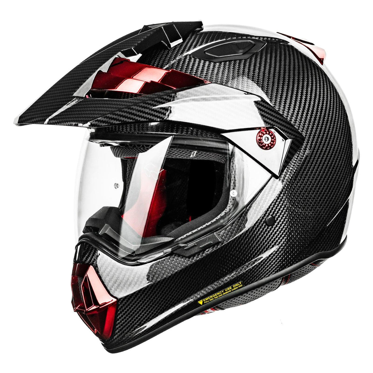 ILM Carbon Fiber Snell M2020D Full Face Motorcycle Adventure Helmet Model L13 — photo 2 of 9