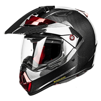 ILM Carbon Fiber Snell M2020D Full Face Motorcycle Adventure Helmet Model L13 — photo 2 of 9