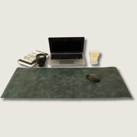 Luxurious Leather Desk Mat - Green - Tampa