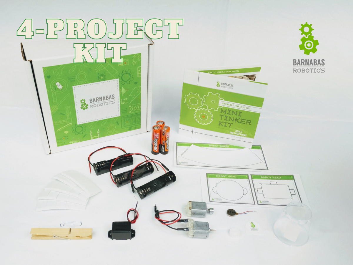 Mini Tinker Kit: Arts & Crafts Robot Motor Kit For Kids (Ages 6-10)