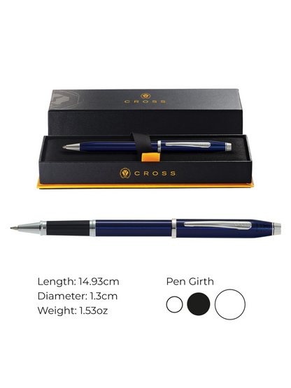 Century® II Blue Lacquer Rollerball Pen