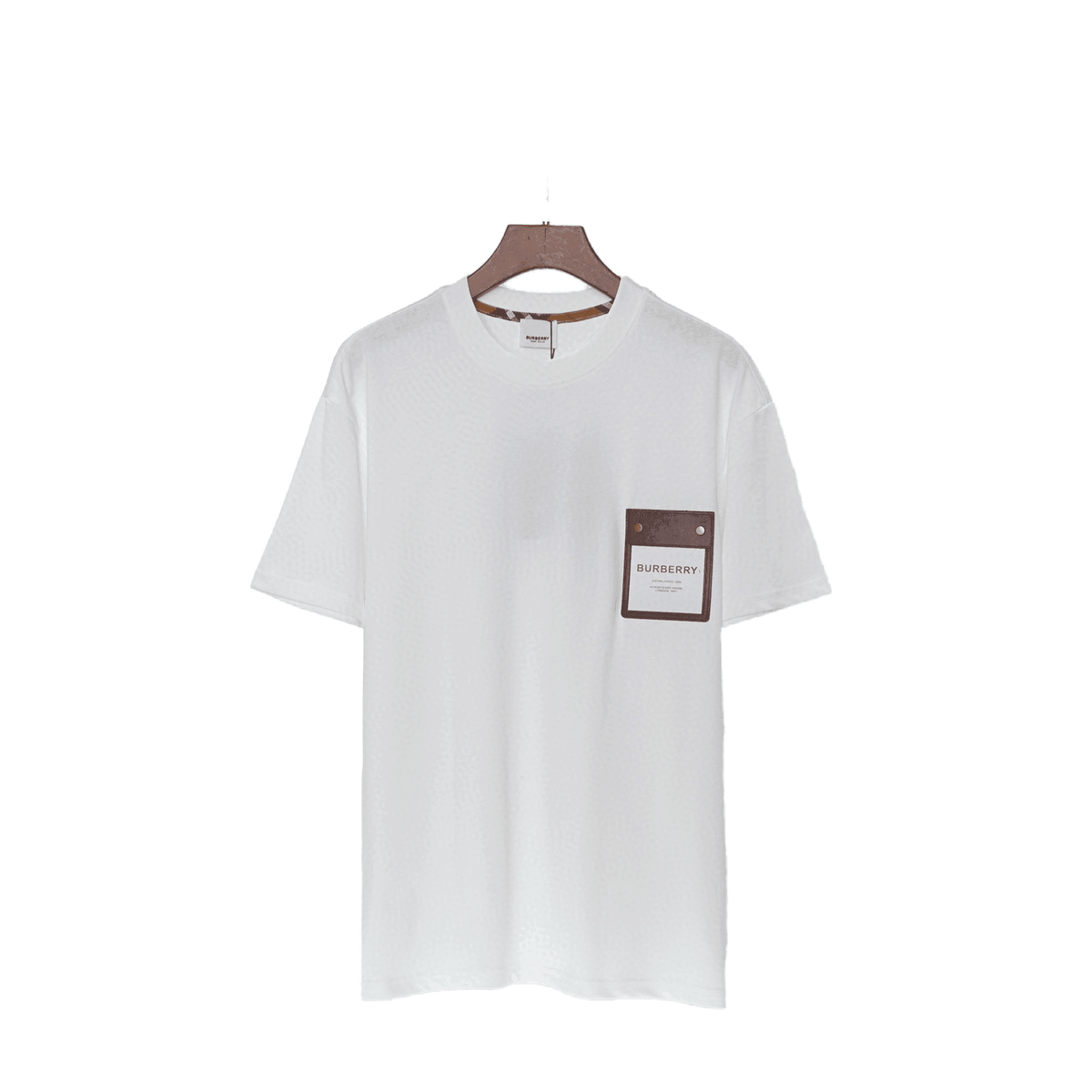 Burberry White Cotton Crew Neck T-Shirt – Classic Casual Elegance