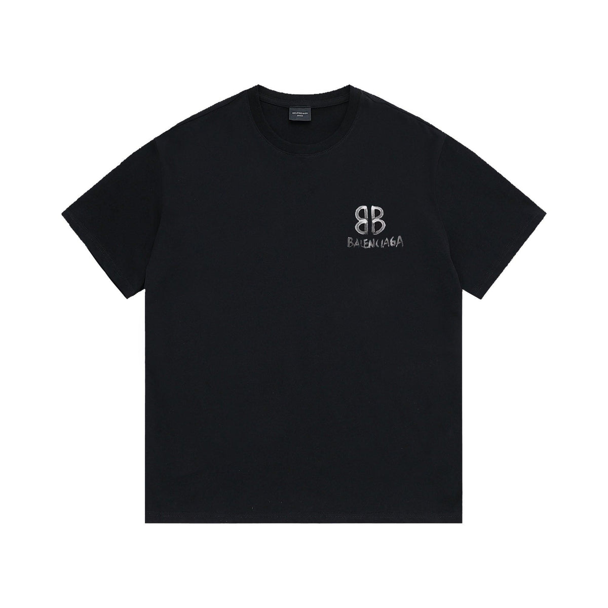 Balenciaga Black T-Shirt Without Collar
