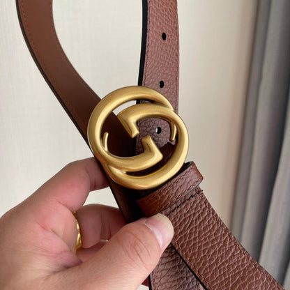 GUCCI Embellished coated-canvas and leather belt 'Brown/Blue'