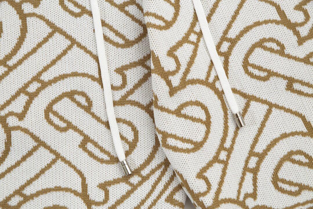 Burberry Men's Striped Cotton Knit Basketball Shorts 'Beige'