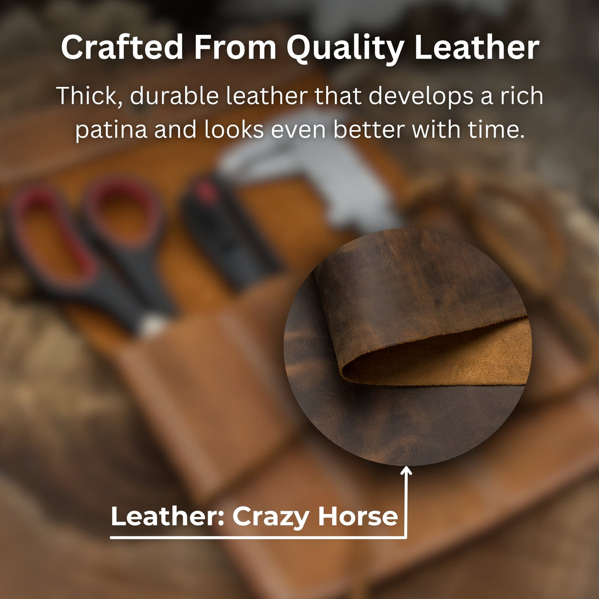 3 Pocket Leather Chisel Roll