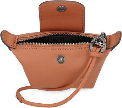 LONGCHAMP Mini Smooth Leather Wallet with Zipper Closure