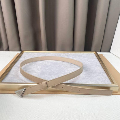 Prada Saffiano leather belt 'Sand Beige'