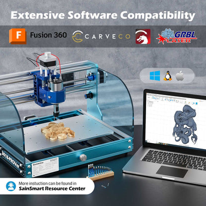 3018-PROVer V2 Desktop CNC Router Kit, Semi Assembled For Entry Level User — photo 6 of 10