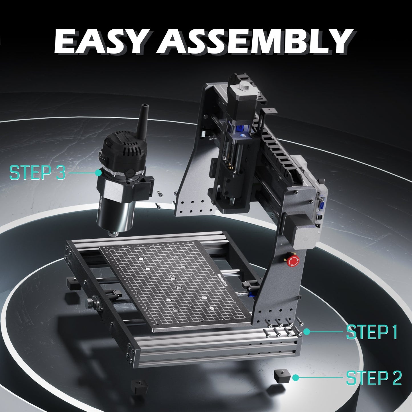 3020-PRO Ultra Desktop CNC Router, 710W Spindle for Metal Carving and Cutting — photo 8 of 10