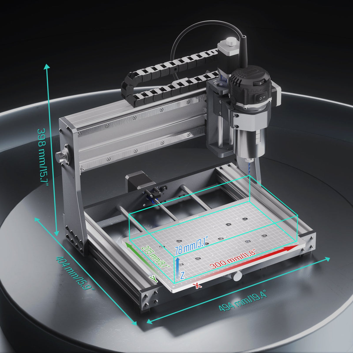 3020-PRO Ultra Desktop CNC Router, 710W Spindle for Metal Carving and Cutting — photo 6 of 10