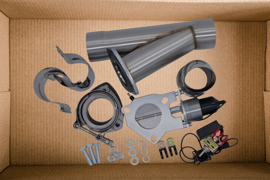 OPEN BOX 3.50" STAINLESS STEEL EXHAUST CUTOUT- SINGLE SLIP-FIT