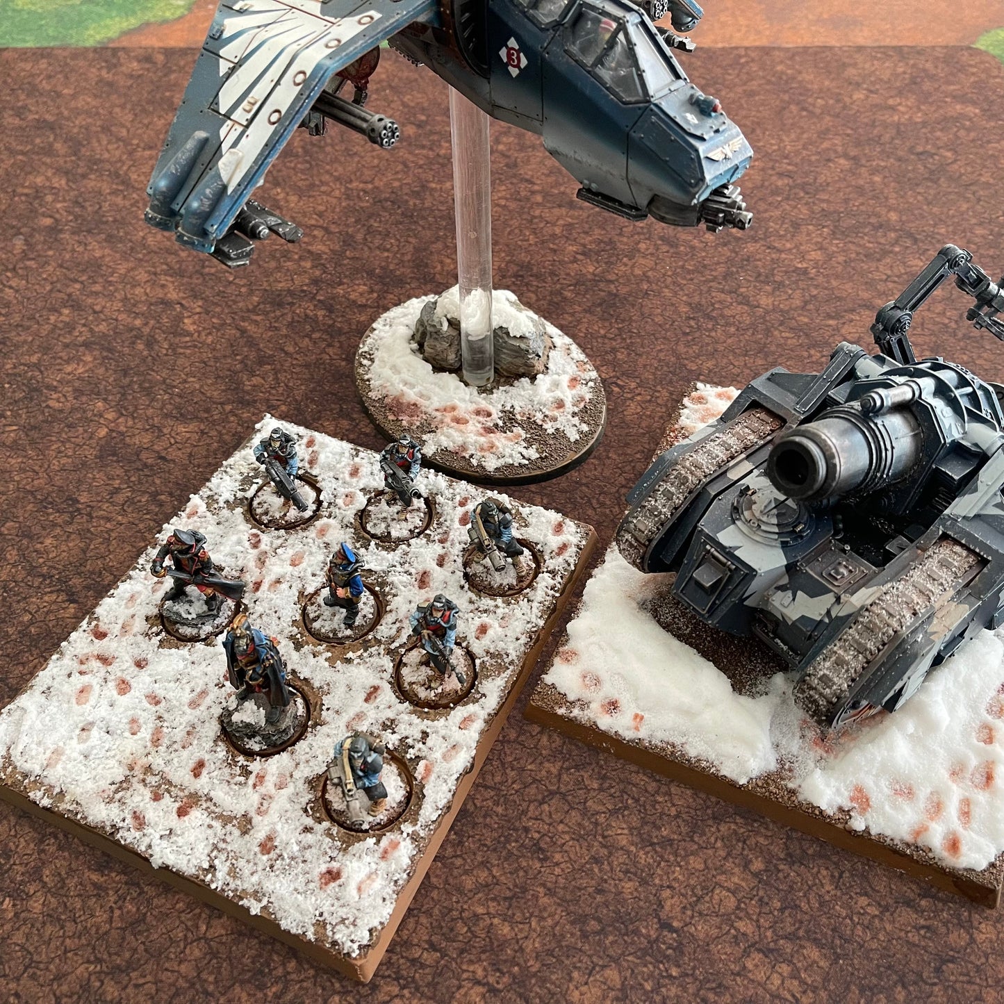 30x22" Double-Sided 'Cracked Earth' + 'Snow' F.A.T. Mat Battle Gaming Mat — photo 4 of 5