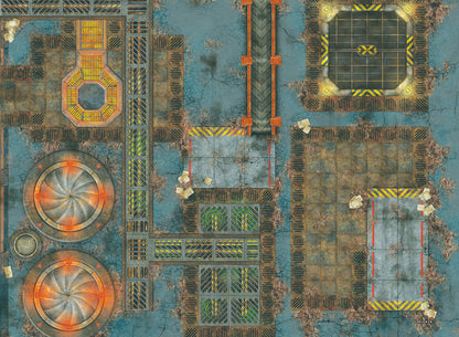 30x22" Double-Sided 'Industrial' + 'Underforge' F.A.T. Mat Battle Gaming Mat — photo 2 of 3