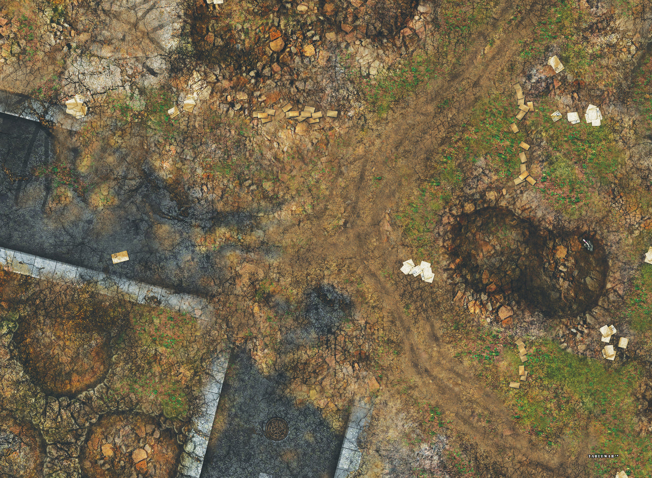 30x22" Double-Sided 'Ruined City' + 'Jungle' F.A.T. Mat Battle Gaming Mat — photo 3 of 3