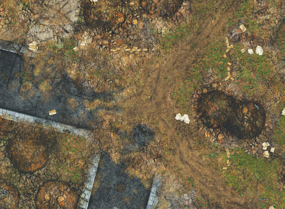 30x22" Double-Sided 'Ruined City' + 'Jungle' F.A.T. Mat Battle Gaming Mat — photo 3 of 3