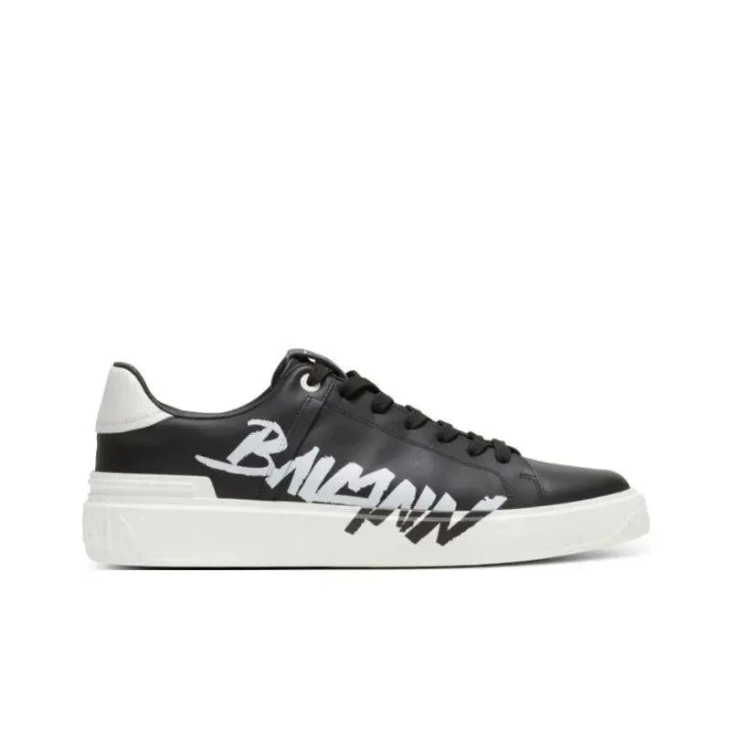 BALMAIN B Court Low-Top Sneakers 'Black/White'