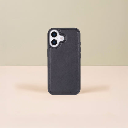 Leathere iPhone 17 Wallet Case – Black - New York