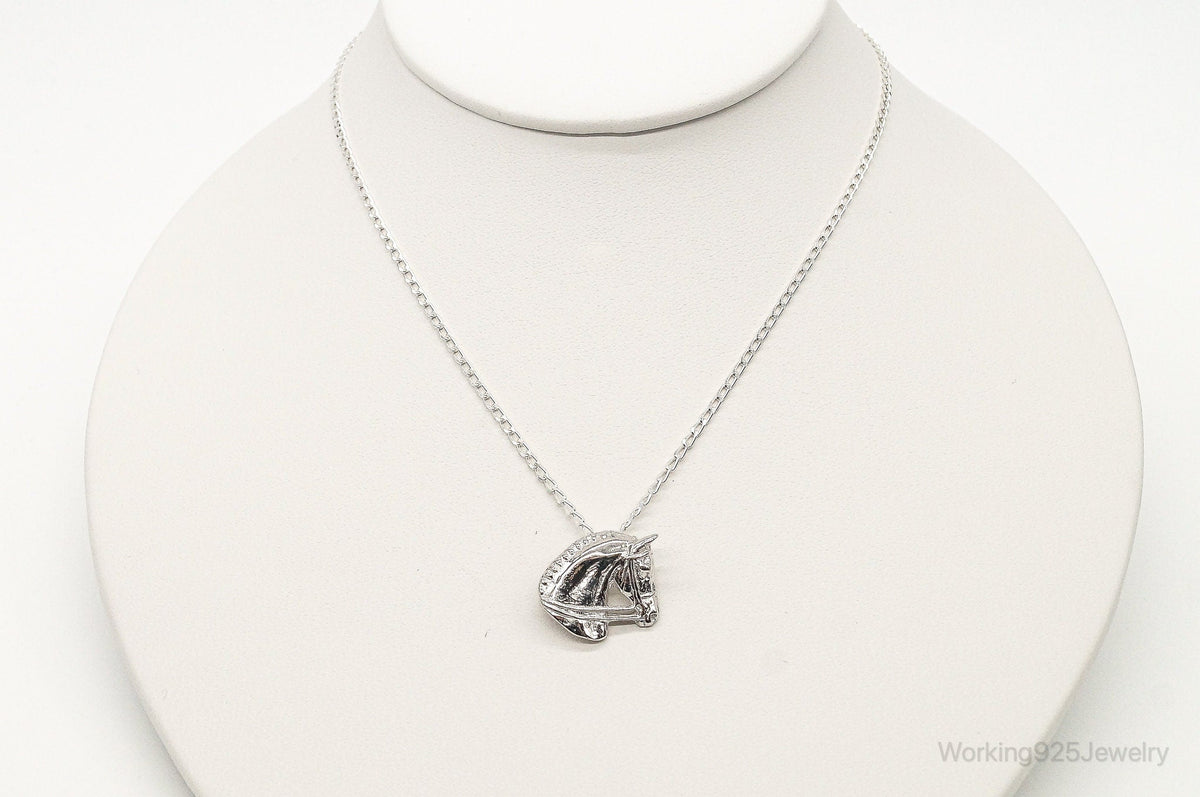 Vintage Horse Lover Sterling Silver Necklace