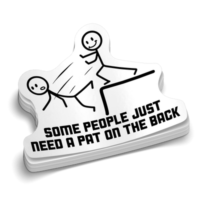Pat On The Back -  Hard Hat Decal — photo 1 of 2