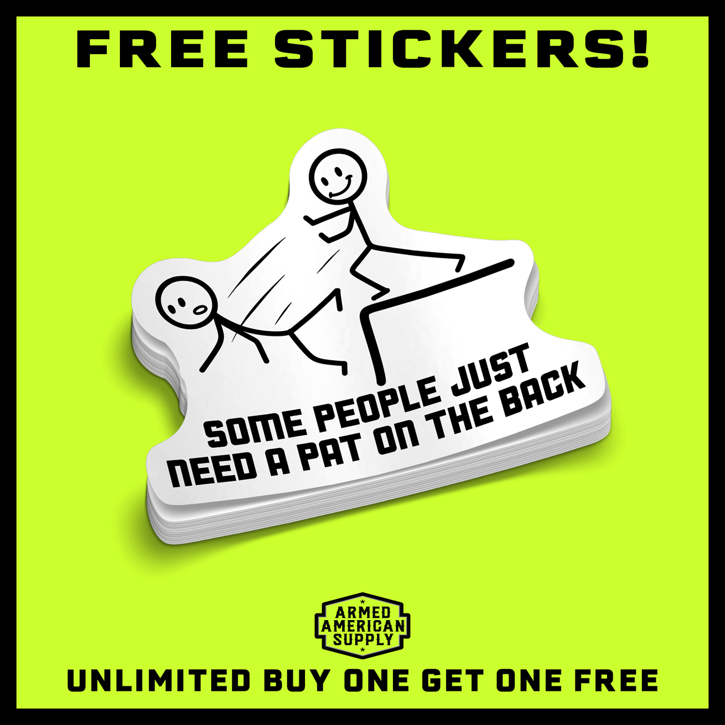 Pat On The Back -  Hard Hat Decal — photo 2 of 2