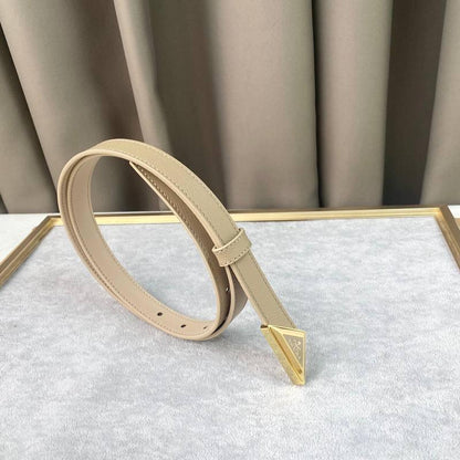 Prada Saffiano leather belt 'Sand Beige'