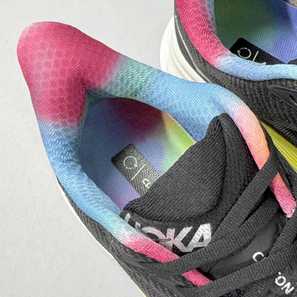 Hoka One One Clifton 9 'Black All Aboard Multi-Color'