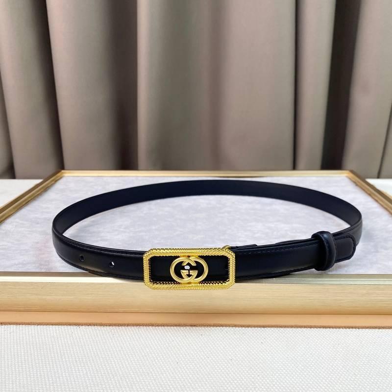 GUCCI Embellished coated-canvas and leather belt 'Black'