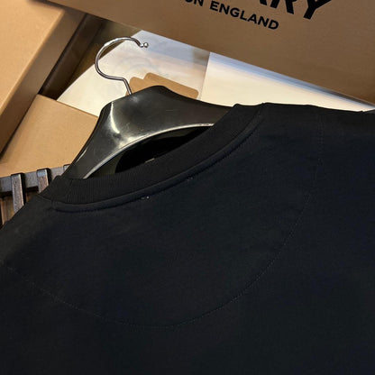 Burberry T-Shirt Without Collar 'Black & Beige'