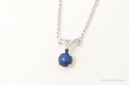 Vintage Star Sapphire Sterling Silver Necklace – Estate Jewelry