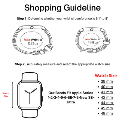 Luxury Double Wrap White Leather Apple Watch Band - San Diego