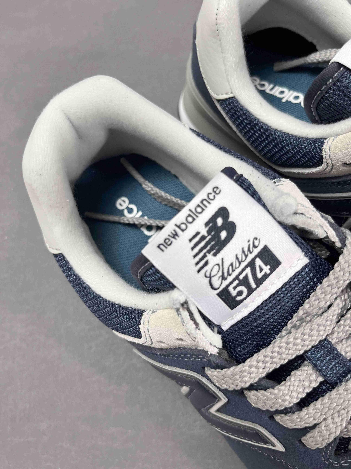 New Balance 574 Navy White