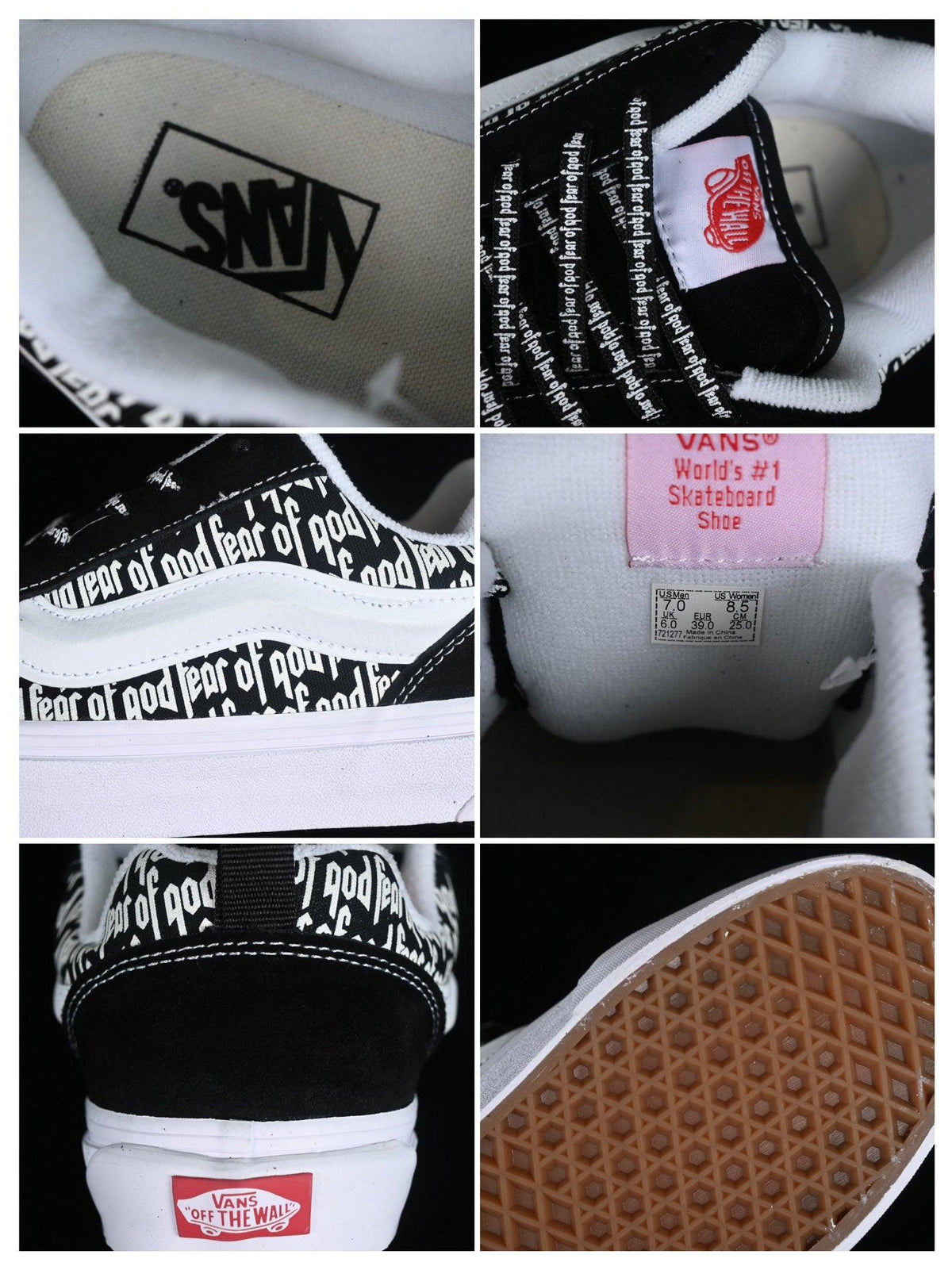 Vans Knu Skool Fear Of God 'Black/White'