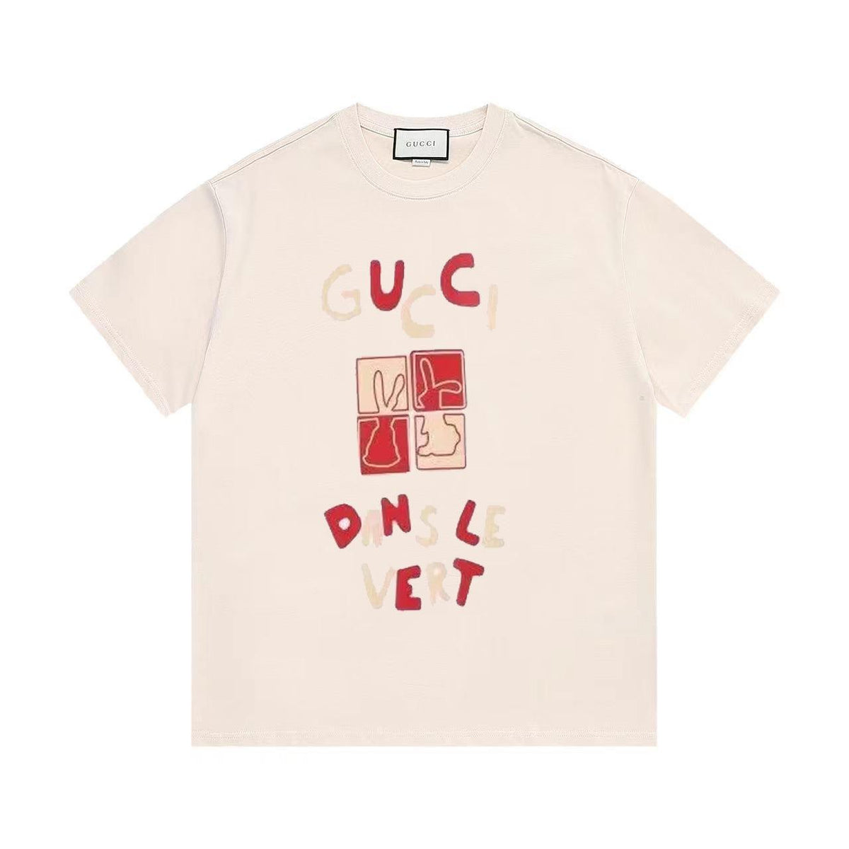 Gucci T-Shirt Without Collar 'Beige'