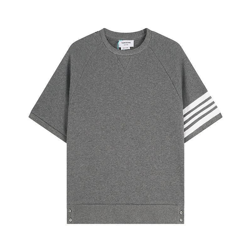 Thom Browne T-Shirt Without Collar 'Grey'