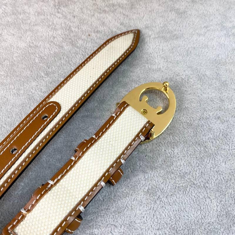 Celine Women Belt 'White/Brown'
