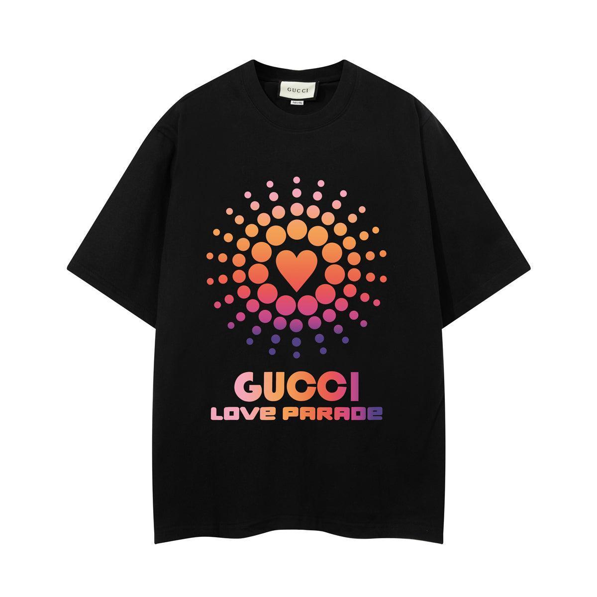 Gucci T-Shirt Without Collar 'Black-Orange'